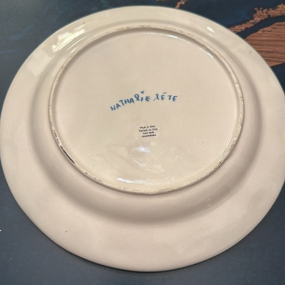 Anthropologie Nathalie Lete Forever Heart Dinner Plate Floral Love Romantic 10” - Picture 2 of 4